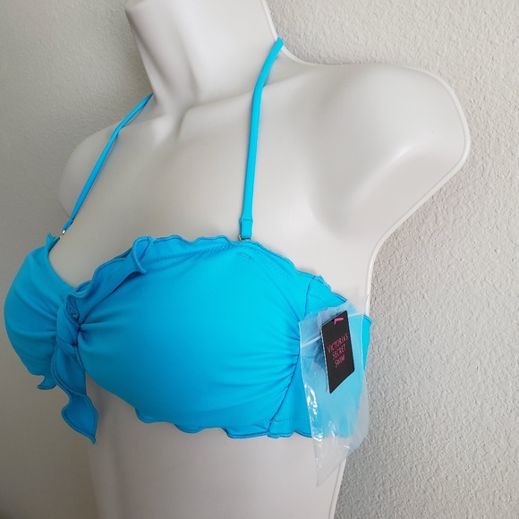 Victoria's Secret Ruffle Halter Bandini Top - Picture 2 of 6